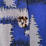 Ming Wang  Petite Medium Blue Gray Black Single‎ Button Blazer CP Photo 4