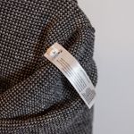 Eileen Fisher Organic Cotton Linen Knit Stretch Pullover Hoodie Sweater Gray XXS Photo 2