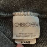 Cherokee Vintage  Sweatshirt Gray Spell-Out Short Sleeve Crewneck Pullover‎ XL Photo 9