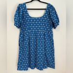 Rhode x Target Blue Eyelet Puff Sleeve Mini Dress Photo 3