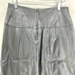 90s LA NAUVELLE RENAISSANCE Vintage Black Leather Skirt Photo 7