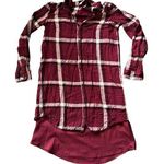 Cupcakes and Cashmere Red Plaid Button Up Womens Size XS Photo 0