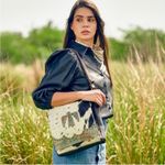 MYRA BAG Eagle Embossed Studded Leather Cowhide Concealed Carry Shoulder Bag Black Photo 2