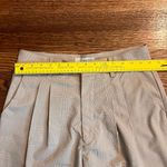 WAYF Plaid Wide Leg Trousers Medium Taupe High Rise Pleated Front Work Pants Photo 8