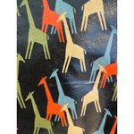 Fossil  Keyper Giraffe Print Leather Trim Handbag Tote Purse Coated Canvas Zipper Photo 5