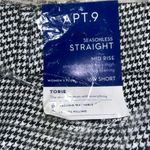 Apt. 9  Torie Straight Black Houndstooth Pants Photo 3