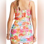 ASOS RUCHED FLORAL MINI DRESS SIZE 4 Photo 5