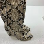 Cole Haan NWOT  10 Glenda Snakeskin Embossed Leather Knee High Heel Wedge Boots Photo 2
