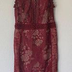 A'Gaci A’Gaci Maroon Lace Dress Photo 0