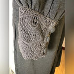 Estelle black long sleeve boho vneck dress NWT Size 1X Photo 3