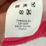 Chantelle Pink Lace Plunge Push Up Bra Womens Size 34D Photo 6