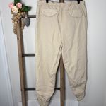 Free People  Beige Ruched Hem Cargo Jogger Pants Size X Small Photo 4