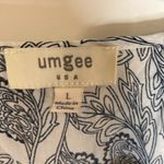 Umgee  Navy and White blouse XL Baby doll style Photo 1