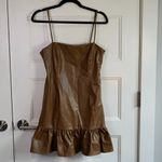 ZARA  FAUX LEATHER DRESS SIZE MEDIUM Photo 2