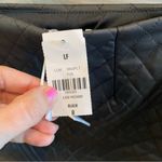LF Faith in Love Zip Asymmetrical Quilted Faux Leather Mini Skirt Black Size 8 Photo 8