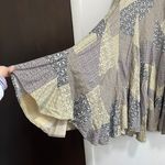 Sundance Vintage  Patchwork Green Gray Brown Maxi Broom Skirt Womens Size 8 Photo 2