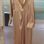 Reformation ππ Lyon Silk Dress ~ Croissant 8 NWT Photo 6