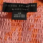 Sanctuary NEW Social Standard By Dress Woman's Large Pink Orange Floral 3 Tiered Photo 9