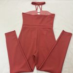 Love Chesley Elegant Dark Coral Pants Jumpsuit womans size medium Photo 7