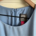 Vince Camuto NEW Asymmetrical Ruffle Light Blue Short Sleeve Fitted Dress Sz 14 Photo 5
