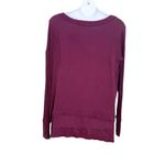 Free People  We The Free‎ North Shore Thermal Top Burgundy Size M Photo 6