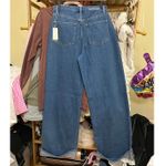 Favorite Daughter The Marsha Super High Rise Wide Leg Jeans Concord Size 28 Blue Photo 6