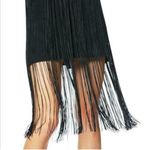Ramy Brook Rikki Black Fringe Flapper Dress Photo 5