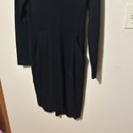 Pure Collection Black V Neck Long sleeve Dress‎ with Pockets Size 8/10 Photo 3