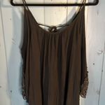 Bailey blue  Black Blouse with Lace Accents | Women’s Size Medium Photo 0