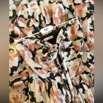 Abercrombie & Fitch  Floral Maxi Dress - Dark Green and Light Pink Linen Blend Photo 2