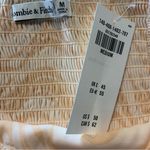 Abercrombie & Fitch • Abercrombie tie front crop top white tan medium Photo 5
