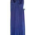 19 Cooper Midi Lined Dress Adjustable Straps NWT Navy Medium Photo 0