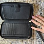 All Saints Black Leather Zippered Pouch wallet Photo 4