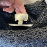 Women's Chunky Cowl Neck Black Sweater Dress‎ Belted Size Medium Photo 3