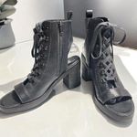 Free People  City Of Lights EU 39 US 9 Booties Lace Up Ankle Boots NEW Dark Blue Photo 0