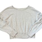 Anthropologie  Maeve Ligonier Terry Sweatshirt Light Gray Size Large Photo 5