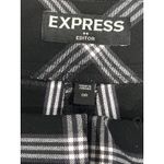 EXPRESS Outlet Women's Black White Plaid Editor 0R Photo 2
