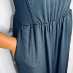 Women's Sleeveless Crew Neck Wide Leg Jumpsuit Black Photo 7