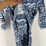 J. McLaughlin Nicola Dress Lekha Geo Stripe Tiered Layered Catalina Cloth Soft Photo 8