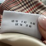 Akris Punto Beige Red Green Plaid Skirt Above knee Size 10 Pleats Designer NWOT Photo 12