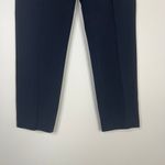 Akris Punto Classic Tapered Straight Leg Dress Work Pants Size US 6 Navy Blue Photo 3