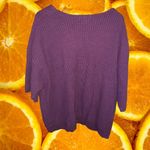 Woman Within  Purple Knit Scoop Neck Sweater Size 1X‎ Photo 4