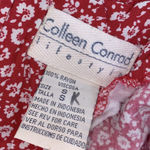 None Vintage red floral romper size small Photo 4