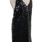 Lulus NWT  Force of Fashion Black Backless Sequin Dress Photo 4