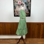 Darling Vintage 1970s Cotton Squaredance Dress! Green Size 12 Photo 5