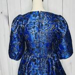 Lilly Pulitzer NWOT Calyssa Dress Blue Grotto Twilight Floral Brocade Sz 2 NEW Photo 8