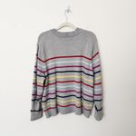 [La Ligne x Target] Gray Rainbow Striped Long Sleeve Crew Neck Sweater Size 2X Photo 3