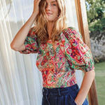 Cleobella WOMEN TOPS SHORT SLEEVE Aminah Color Panama Size Large Photo 0