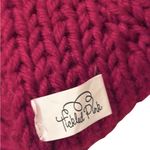 NWT Tickled Pink Dark Red Floral Knit Head Band Ear Warmers Photo 8