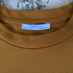 ZARA Mustard Long Sleeve Crop Top Size S Photo 1